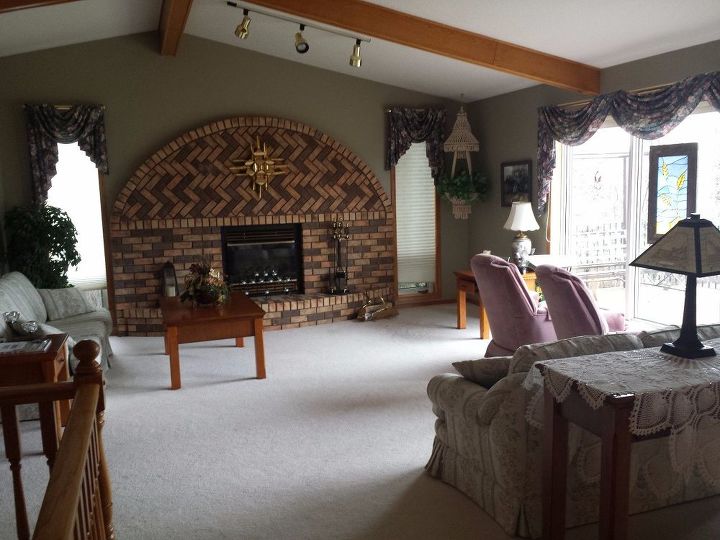 q help i want to modernize this fireplace area