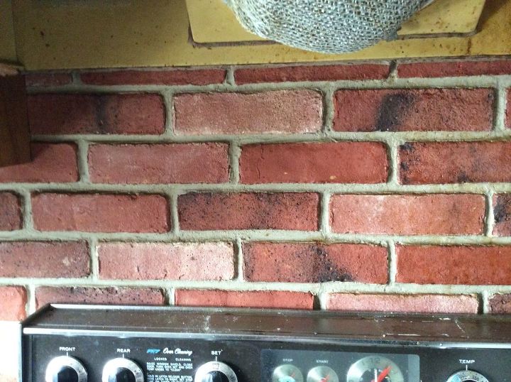 q need new backsplash for current uneven brick one