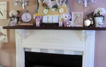 A Country Style DIY Fireplace Mantel