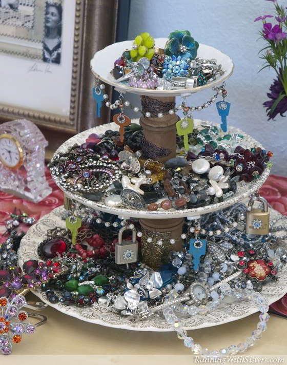 s 30 jewelry organizing ideas that are better than a jewelry box, This steampunk jewelry stand