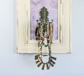 s 30 jewelry organizing ideas that are better than a jewelry box, This frame with a vintage hook