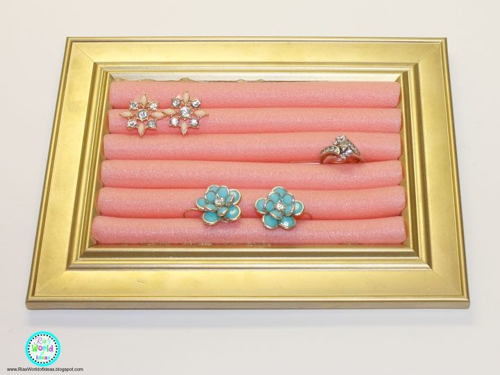 s 30 jewelry organizing ideas that are better than a jewelry box, Or this one with foam hair rollers