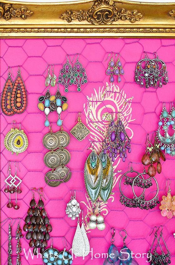 s 30 jewelry organizing ideas that are better than a jewelry box, This chicken wire frame