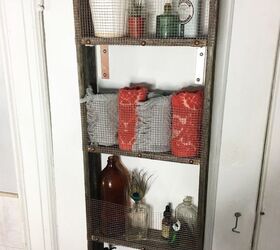 s 31 amazing furniture flips you have to see to believe, Repurposed ladder into shelves
