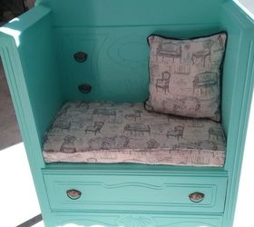 s 31 amazing furniture flips you have to see to believe, Antique dresser becomes a chic seat