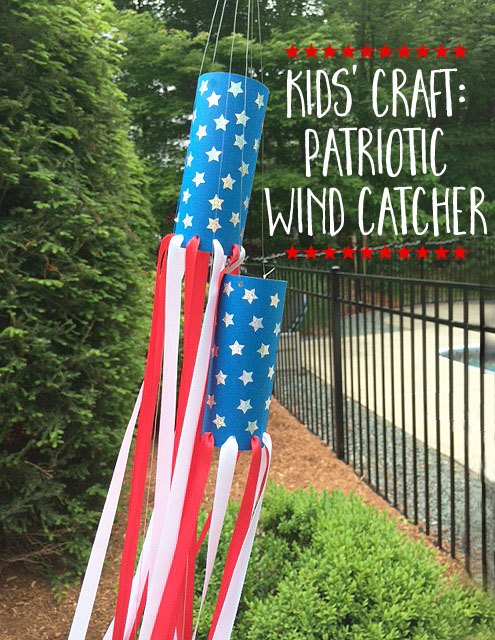 s 30 adorable diy ideas for july 4th, Or an adorable wind catcher