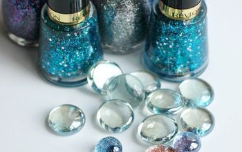 How To Make Glass Glitter Magnets