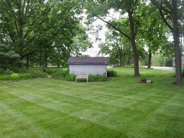 q how do i build a rustic trellis that will hide this ugly shed