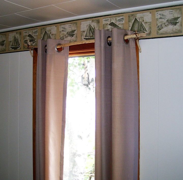 natural curtain rods