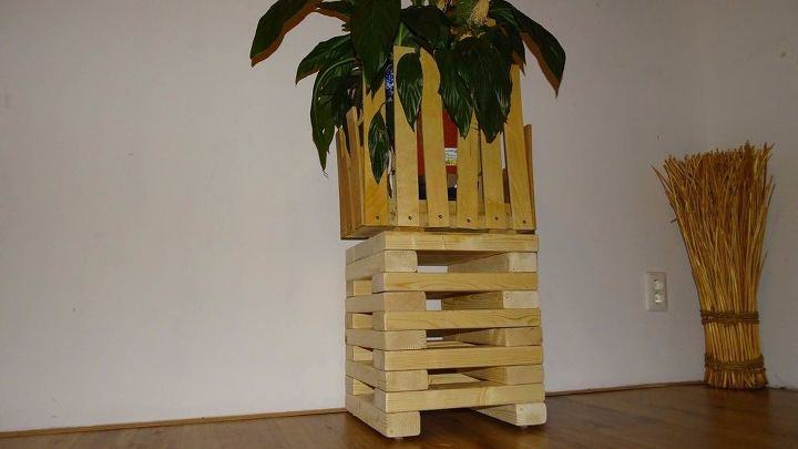 refurbished jenga wooden stool diy
