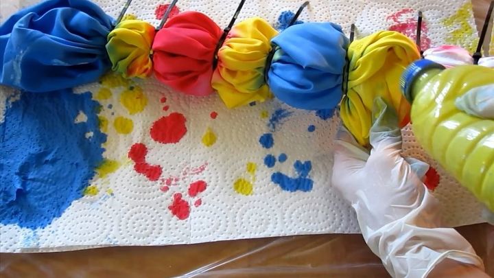 personalized tie dye pillow cases with acrylic paint