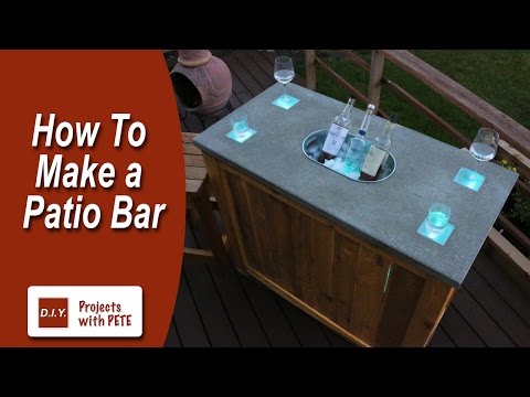 10 geladeiras divertidas que sua famlia pode construir para manter as bebidas, Como fazer um bar de festa no p tio DIY