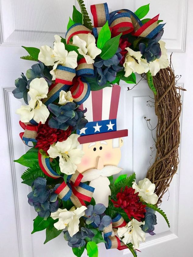 Diy Patriotic 4th Of July Memorial Day Wreath Hometalk