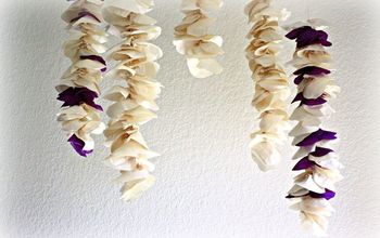 Brighten Your Home With DIY Tissue Paper Wisteria Room Decor