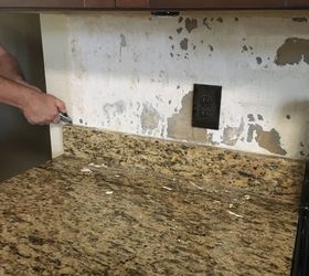 How To Make A Backsplash And 4 Granite Removal Diy Hometalk