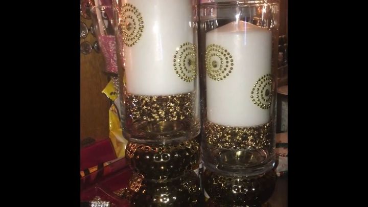 easy elegant candle holders with matching candles