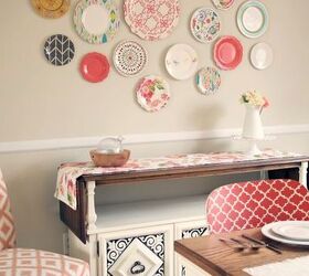 s 30 brilliant things you can make from cheap thrift store finds, Plate collection to gorgeous wall hanging