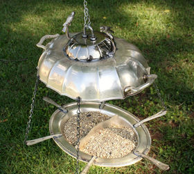 s 30 brilliant things you can make from cheap thrift store finds, Serving platter to fun bird feeder