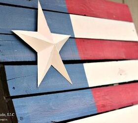 s 30 adorable diy ideas for july 4th, Create a rustic feel with a pallet flag