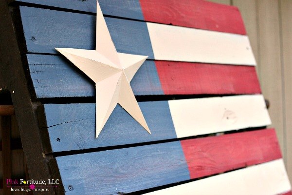30 adorables ideas de bricolaje para el 4 de julio, Paleta r stica de la bandera americana DIY