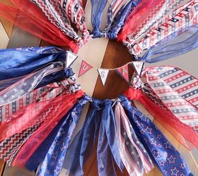 s 30 adorable diy ideas for july 4th, Make a stunning ribbon wreath