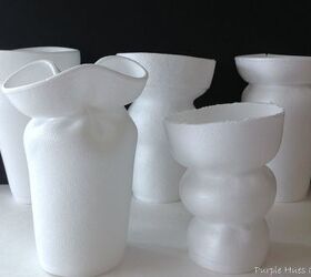 s 30 jaw dropping decorating techniques you ve never seen before, Turn styrofoam cups into funky flower vases