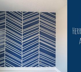 s 30 jaw dropping decorating techniques you ve never seen before, Use this herringbone accent wall technique