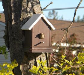 easy diy fence post birdhouse