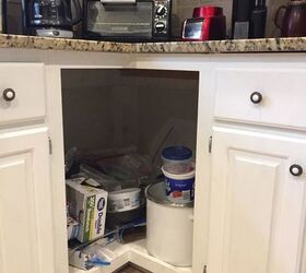 q what should i do with this bottom corner kitchen cabinet