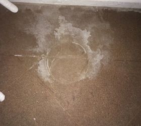 how do i get water stains out of a porous stained concrete floor