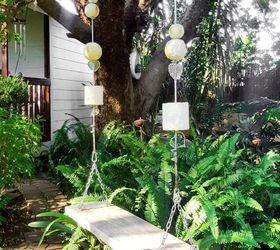 30 unbelievable backyard update ideas, Construct a pretty garden swing
