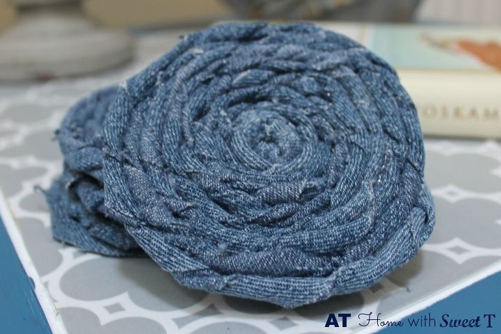 30 ways to use old jeans for brilliant craft ideas, Craft A Set Of Textured Coasters