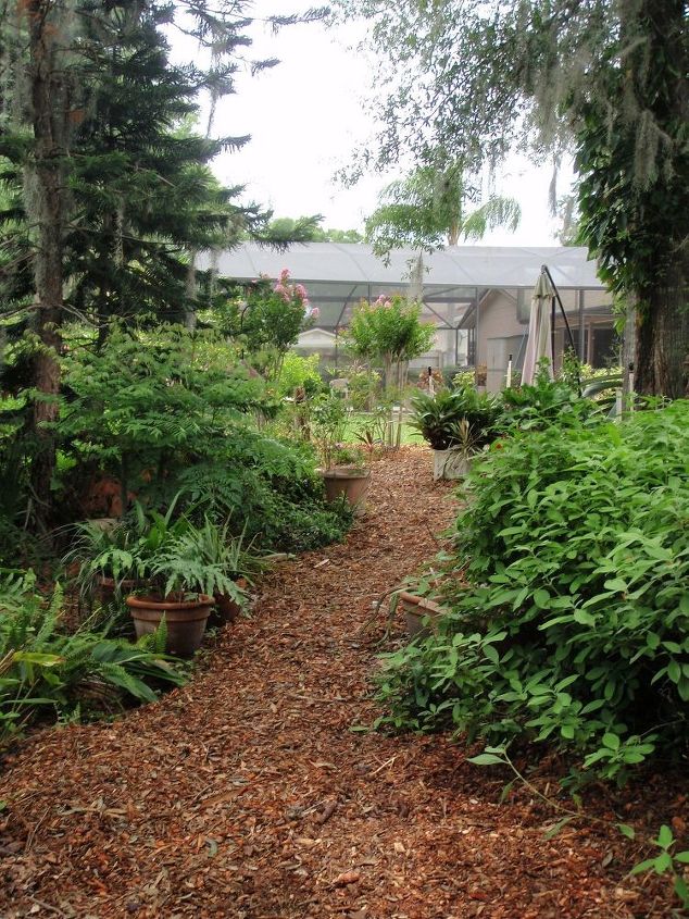Keeping Weeds Out Of Wood Chip Path Hometalk Keeping Weeds Out Of Wood Chip Path Hometalk