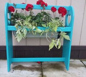 Quilt Rack Turned Outdoor Planter