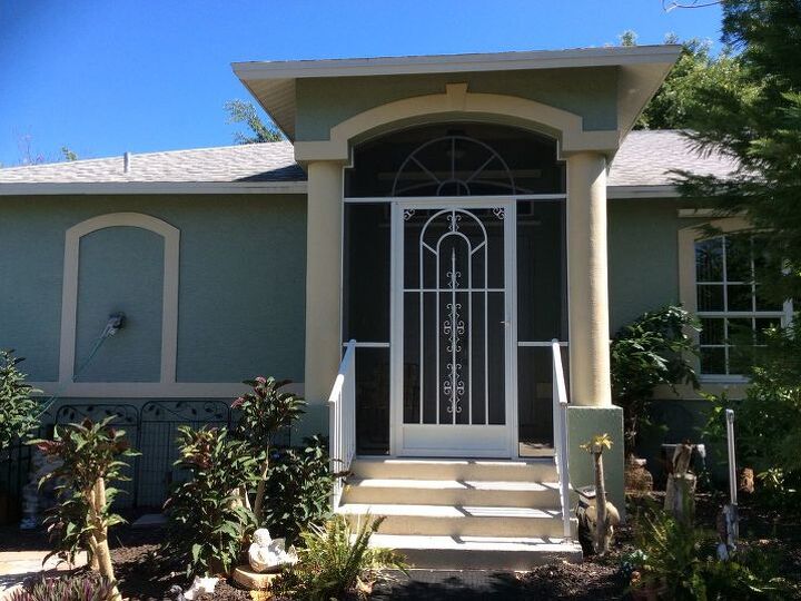 q can you paint old white aluminum hand rails on outdoor steps