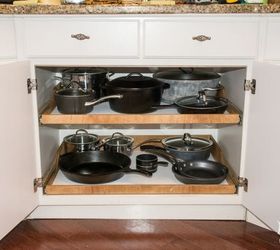 s 15 budget friendly ways to get a pinterest worthy kitchen, Have Immaculate Slide Out Shelves