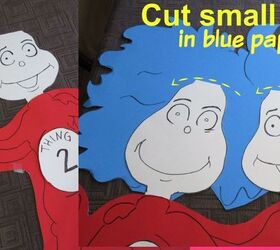 dr seuss thing one thing two birthday party theme tutorial, Blue Hair