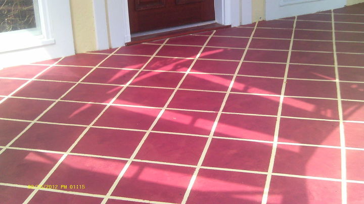 check out these 30 incredible floor transformations ideas, Get a tile look with some paint