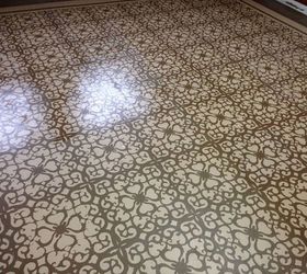 check out these 30 incredible floor transformations ideas, Stencil it into an intricate floor