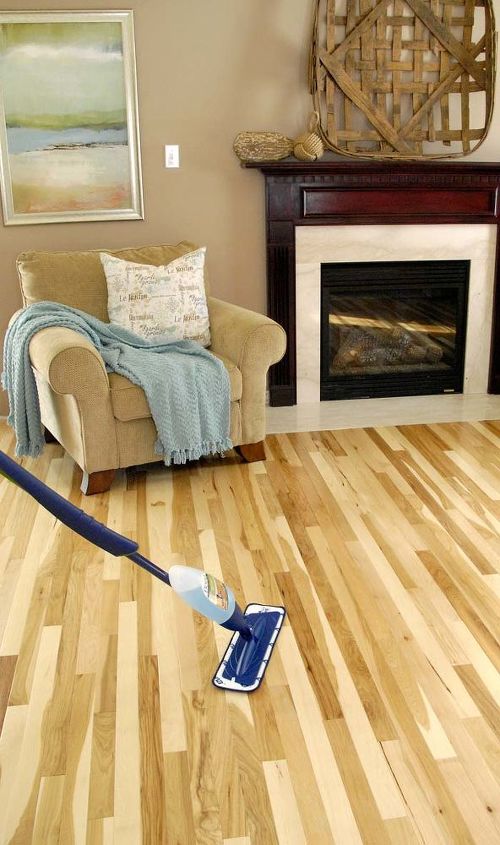 check out these 30 incredible floor transformations ideas, Install a gorgeous hickory floor
