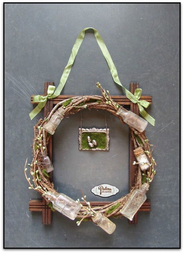 s 30 fabulous wreath ideas that will make your neighbors smile, Include some of your vintage collection