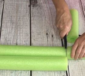 Copy this clever $5 outdoor storage hack using 1 pool noodle