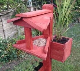bird table with planters