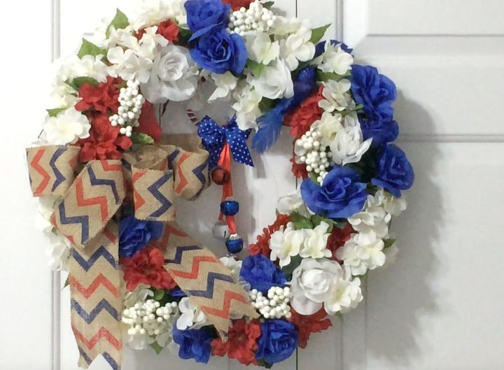 s 10 patriotic projects perfect for your fourth of july party, Pop Faux Flowers In Vines
