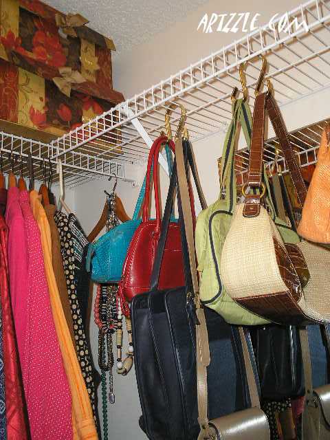 s 15 creative ways to wrangle in your home clutter, Screw In Gizmos For Your Purses