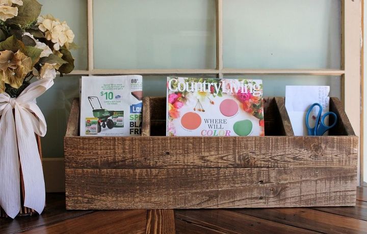 s 15 creative ways to wrangle in your home clutter, Chisel Into Palettes For A Mail Sorter