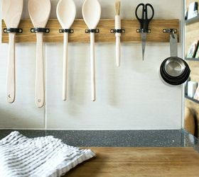 s 15 creative ways to wrangle in your home clutter, Drill Pipe Clips For Utensils