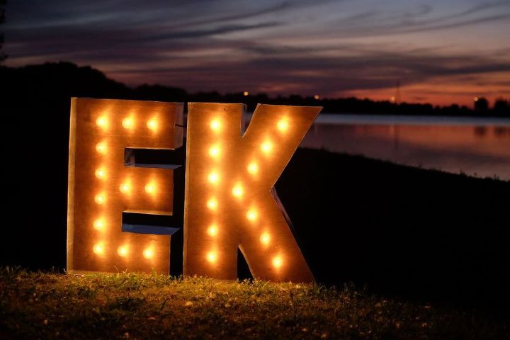 diy marquee letters