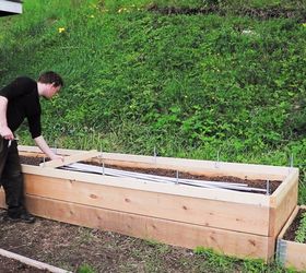 easy diy hinged hoophouse for raised bed