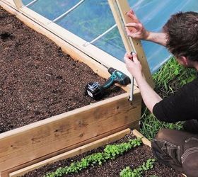 easy diy hinged hoophouse for raised bed